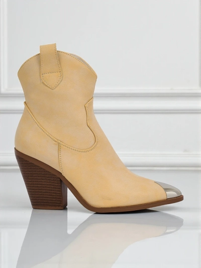 Női sarkantyús bokacsizma sarokkal, díszes orr-résszel Glacier Fang