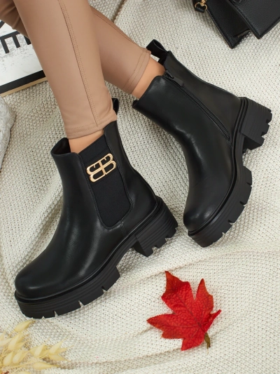 Fravine női eco bőr bokacsizma