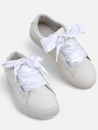Royalfashion Női öko-bőr sportcipők díszkötőfűzőkkel Etti