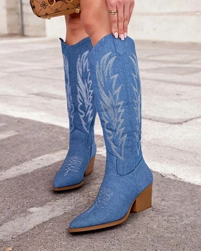 Royalfashion női Lisso sarok cowboy csizma