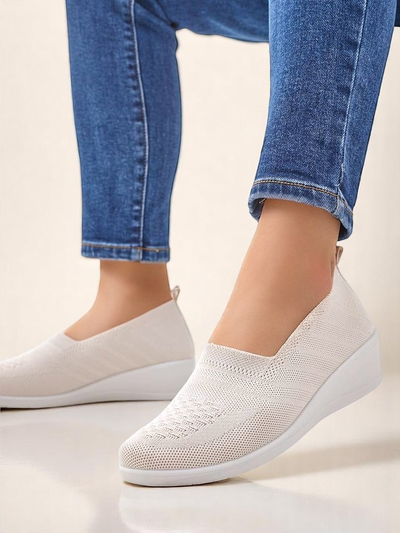 Royalfashion Női loaferek alacsony wedge-kel Epoles