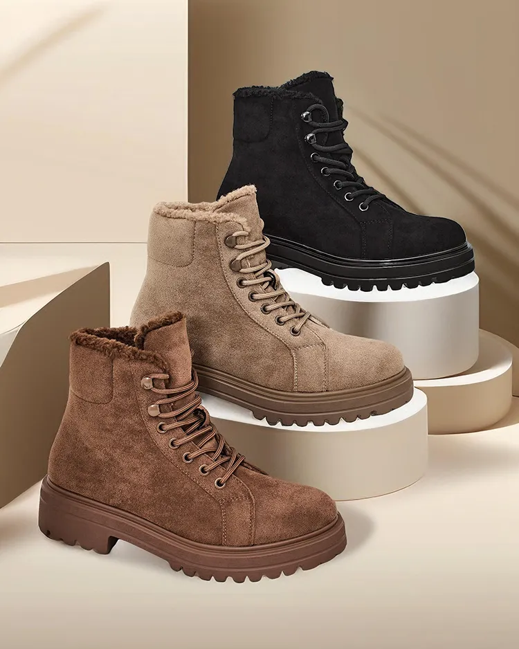 Royalfashion Női fűzős bokacsizma Vesot