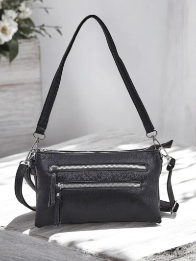 Royalfashion Kis női táska ökobőrből, 3 rekesszel.