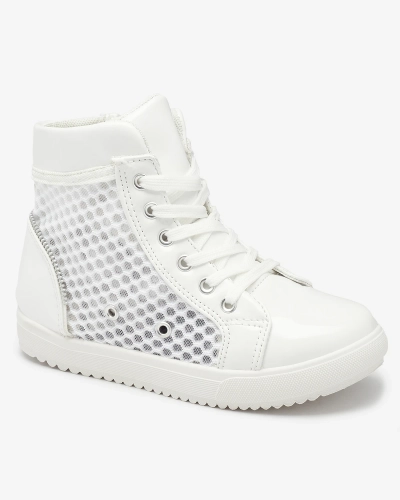 Fehér lány magas szárú tornacipő Borris- Footwear