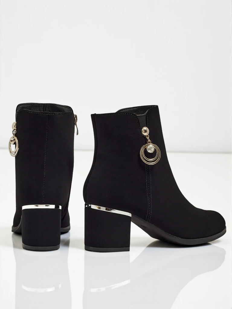 Női eco bőr bokacsizma vastag sarokkal Norevaya