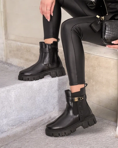 Royalfashion Női eko bőr Dobinas csizma