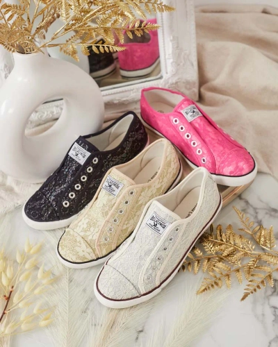 Royalfashion női Imilla brokát tornacipő
