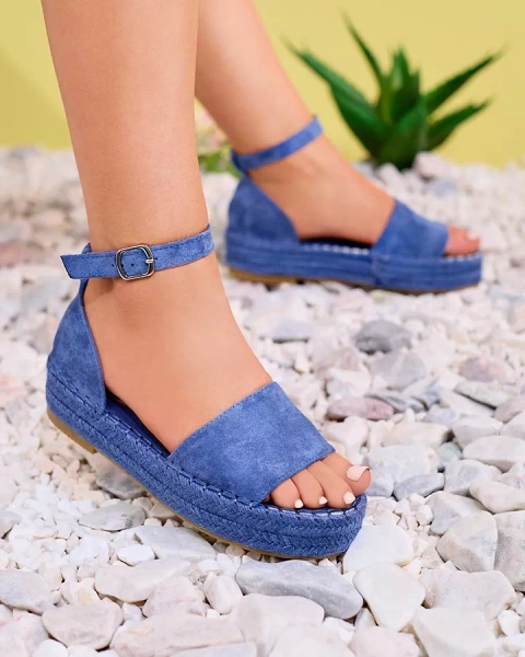 Kék női Sitra szandál - cipő