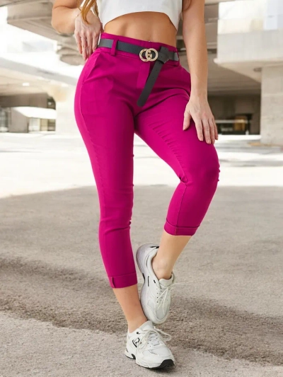 Royalfashion Női viszkóz skinny nadrág övvel