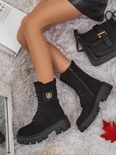 Royalfashion Női Milloze worker stílusú bokacsizma