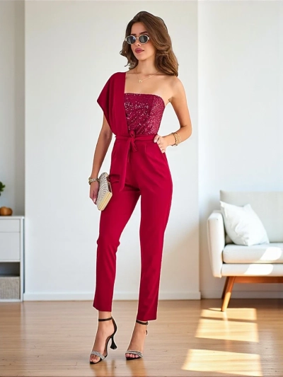 Royalfashion Hosszú női overall cirkóniumokkal