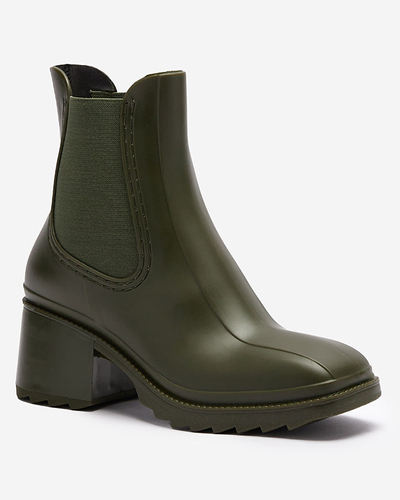 Sötétzöld női csizma Caldala- Footwear