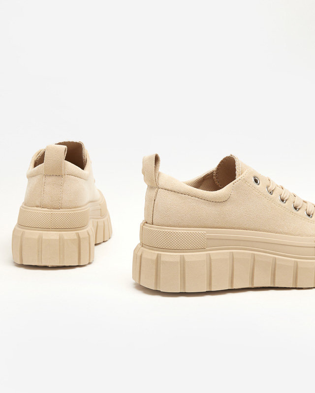 Maomis bézs magas női tornacipő - Lábbeli