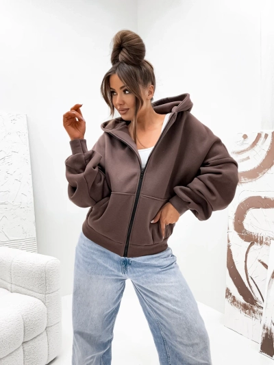 Royalfashion Női pamut bélelt Butterfly pulóver