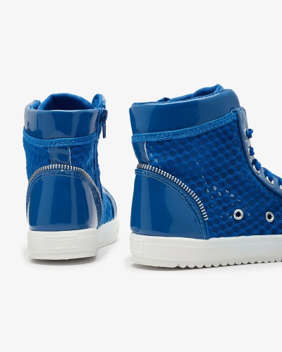 Kék lány magas szárú tornacipő Borris- Footwear
