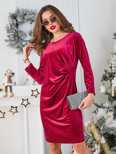 Royalfashion Női ruha ráncolással