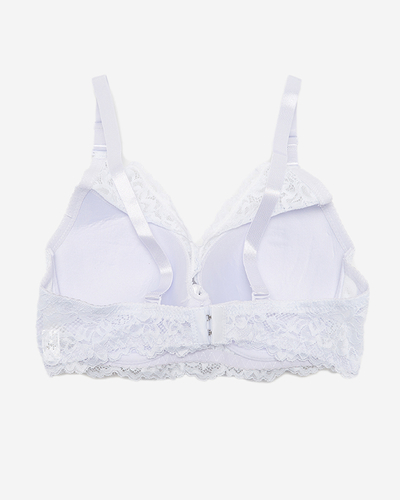 Fehér női melltartó csipkével - Fehérnemű