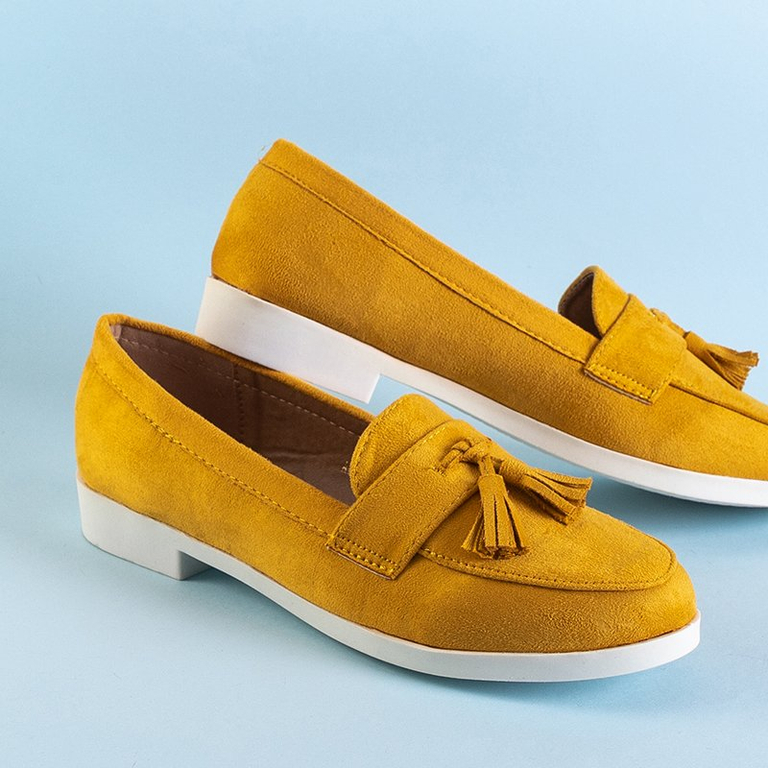 Mustár rojtos női cipők Atrugiel - Cipők