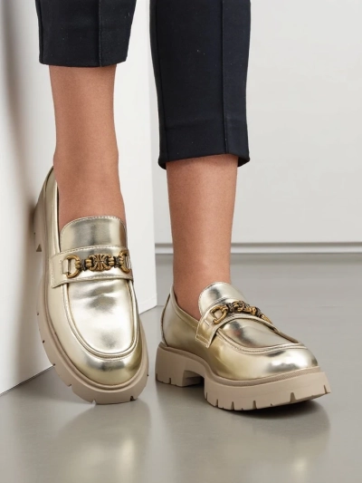 Royalfashion Női mokaszin aranyozott Goldlove