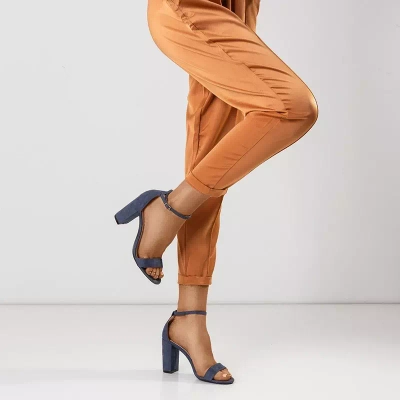 OUTLET Navy blue női szandál az Anniet poszton - Cipő