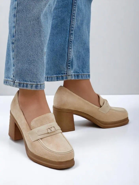 Royalfashion női blokksarkú loaferek Evelay