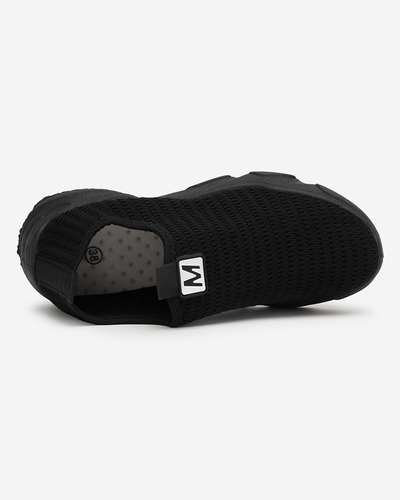 Fekete női bebújós sportcipő Rulinso - Lábbeli