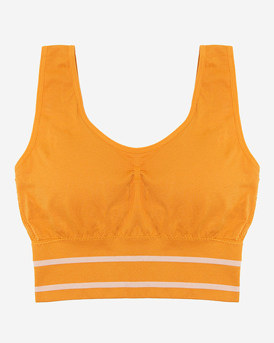 Mustáros női sportmelltartó - Fehérnemű