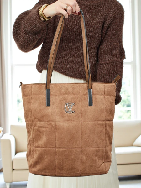 Caryenne női shopper táska öko velúr