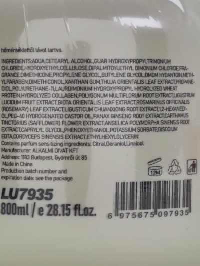 Luxelux Hajmaszk a hajhullás ellen 800 ml