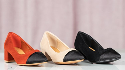 Bézs szivattyúk a Massikina alacsony oszlopon - lábbeli