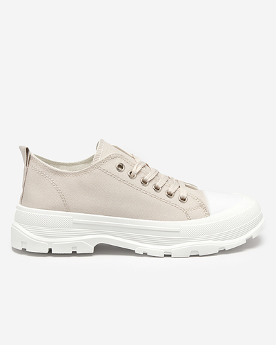 Szürke női tornacipő magasabb talpon Mytiko - Lábbeli