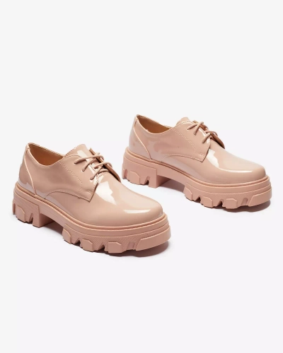 Rózsaszín lakkozott női félcipő Delgor- Footwear