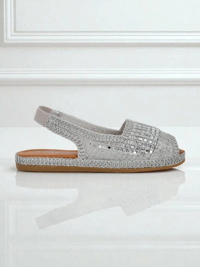 Royalfashion Női Belle Sparkle cirkónia köves espadrilles szandál
