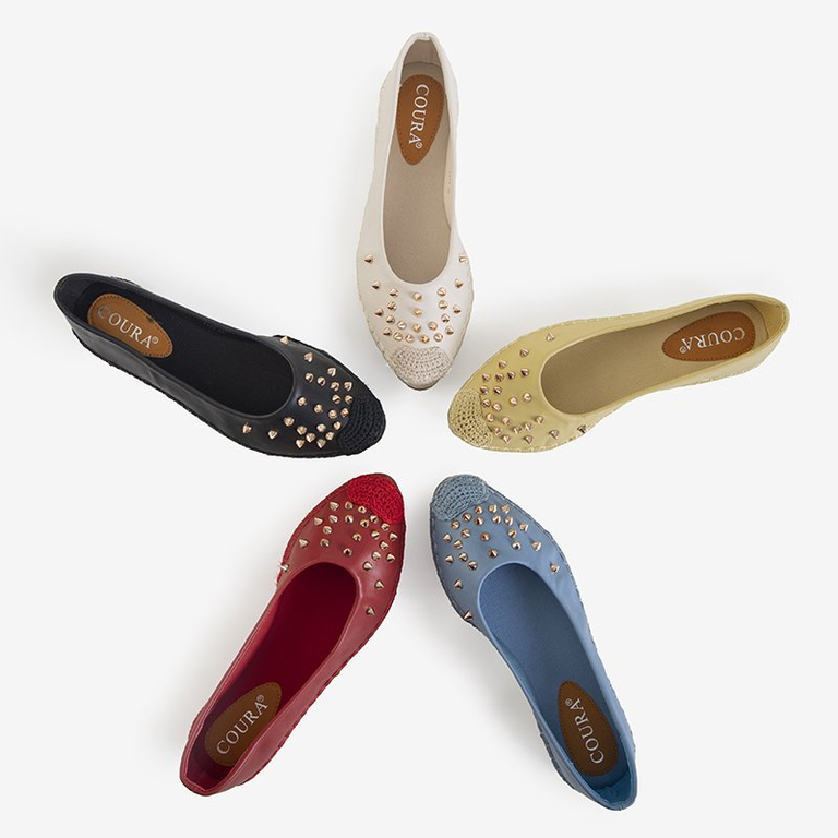 OUTLET Női bézs színű espadrillák Edmaria fúvókákkal - Lábbeli