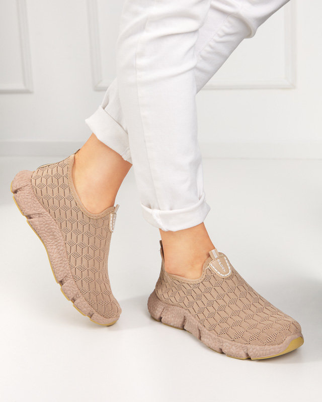 Női Világosbarna Glaio Slip-On tornacipő - Lábbeli