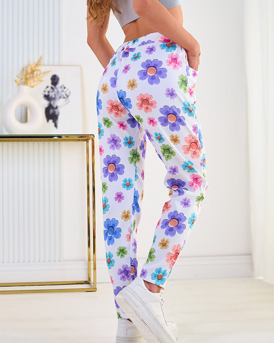 Royalfashion Női virágmintás szövetnadrág