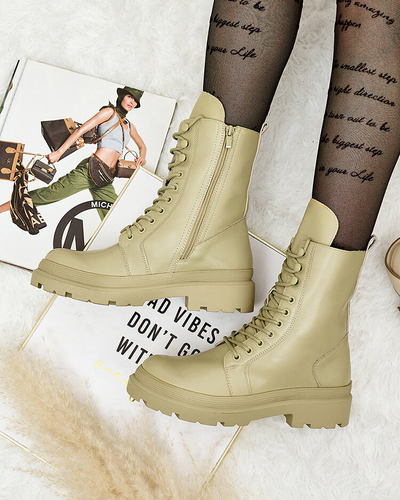 Royalfashion Eco bőr női bagger csizma Vederme