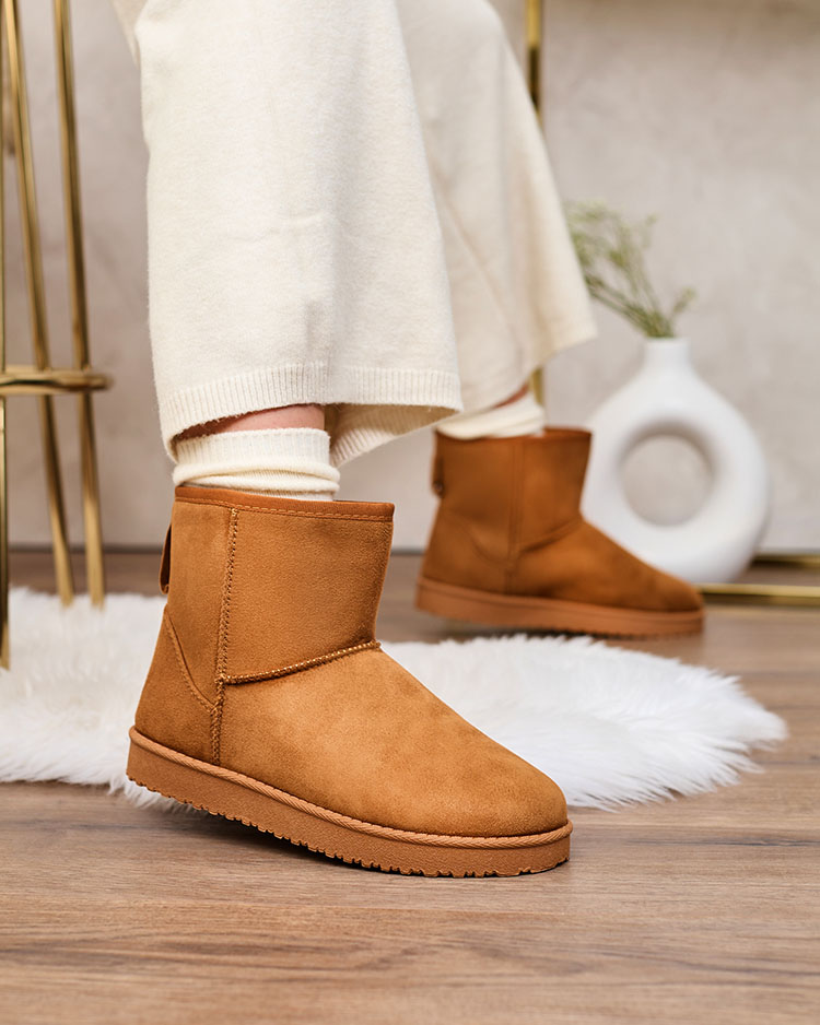 Royalfashion Boots a'la női hócsizma camel színben Regodo