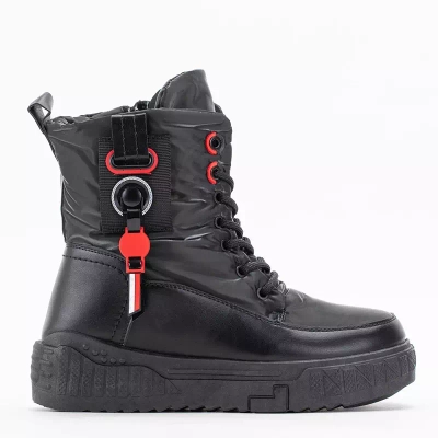 OUTLET Női fekete hócsizma Nakasha - Lábbeli