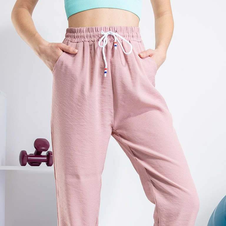 PLUS SIZE rózsaszín női sportnadrág - Ruházat