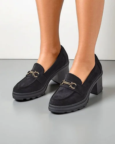 Royalfashion Női sarkú loaferek Tollinge