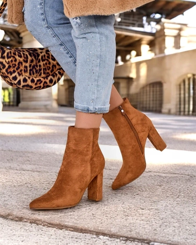 Royalfashion Női bokacsizma vékony sarkú cipő Fozi