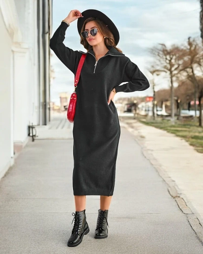 Royalfashion Női hosszú pulóverruha