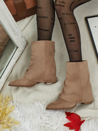 Moonly női bokacsizmák zárt szárral