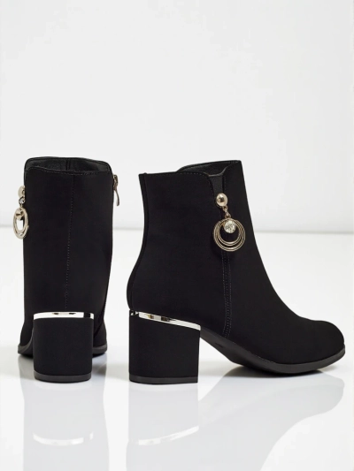 Női eco bőr bokacsizma vastag sarokkal Norevaya