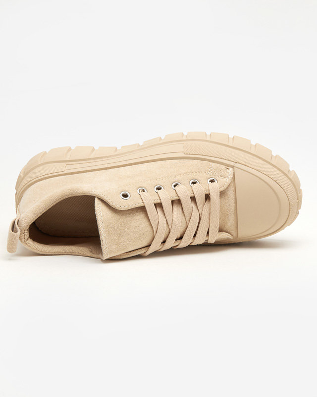 Maomis bézs magas női tornacipő - Lábbeli