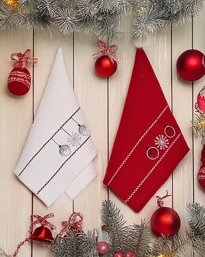 Royalfashion Ünnepi törölközőkészlet Boldog Új Évet