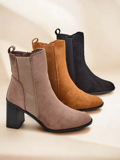 Royalfashion Női bokacsizma sarkú Enotto