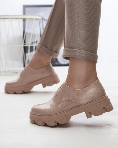 Rózsaszín lakkozott női félcipő Delgor- Footwear