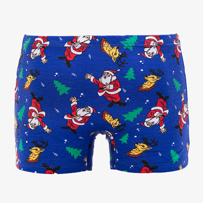 Férfi sötétkék boxernadrág - Fehérnemű